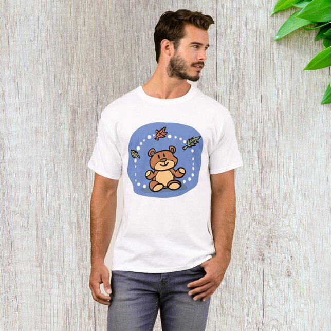 Autumn Bear with Falling Leaves  T-Shirt (Creator Uploaded)