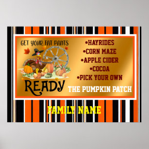 Autumn Beautiful Modern Thanksgiving Collection Poster