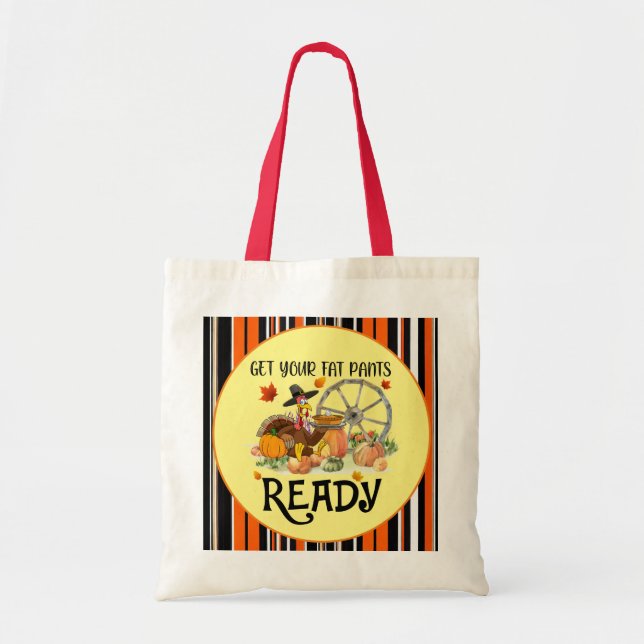 Autumn Beautiful Modern Thanksgiving Collection Tote Bag (Front)