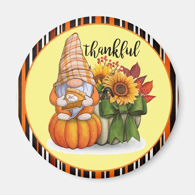 Autumn Beautiful Popular Thanksgiving Collection Magnet (Front)