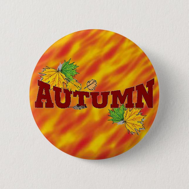 Autumn Beauty - 6 Cm Round Badge (Front)