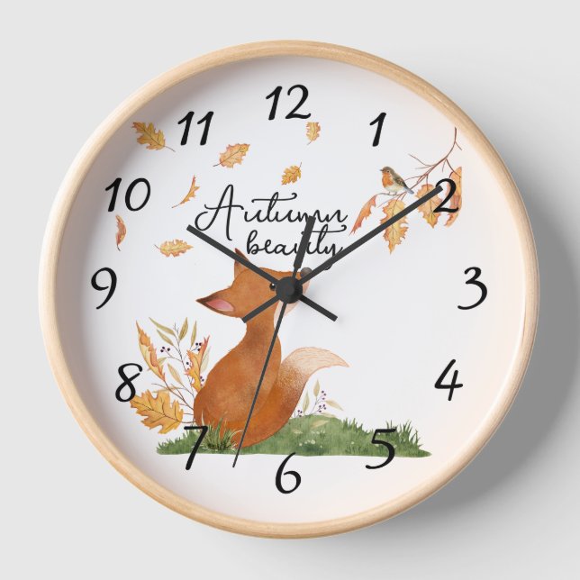 Autumn Beauty  Clock (Front)