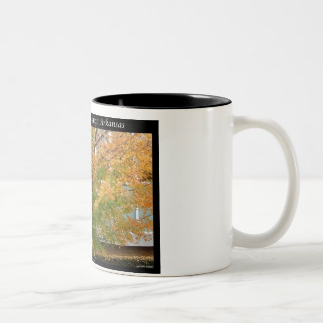 Autumn Beauty Hot Springs, Arkansas Apparel Gifts Two-Tone Coffee Mug (Right)