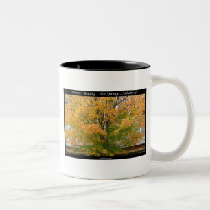 Autumn Beauty Hot Springs, Arkansas Apparel Gifts Two-Tone Coffee Mug