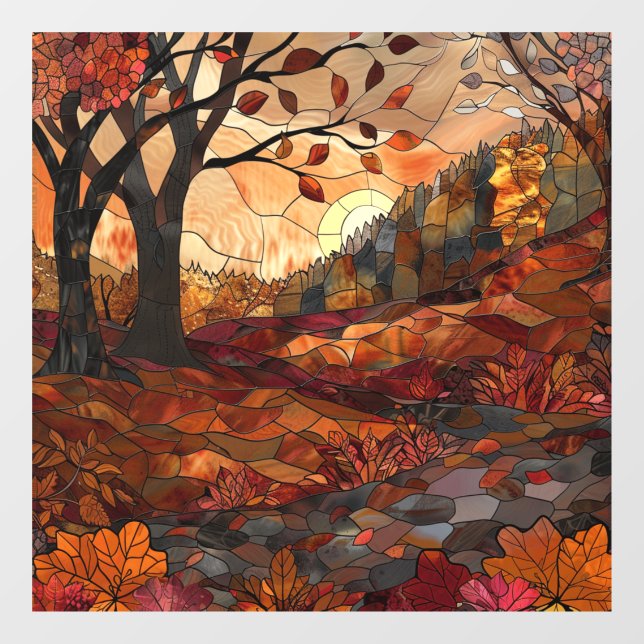 Autumn Beauty Window Cling (Sheet)