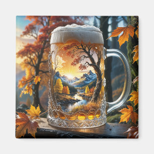 Autumn Beer Mug Magnet