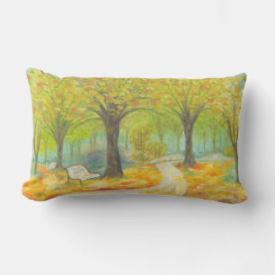 Autumn Bench large pillow