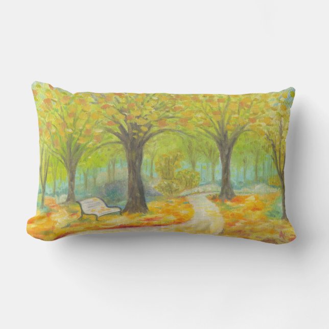 Autumn Bench large pillow (Front)
