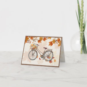 Autumn Bike Ride Note Card