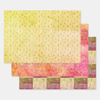 Autumn Bird Tracks Wrapping Paper Sheet