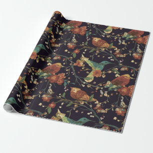 Autumn Birds Wrapping Paper