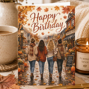 Autumn Birthday Fall Birthday Card for Friend