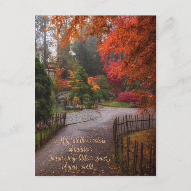 Autumn Birthday Postcard (Front)