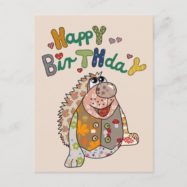 Autumn birthday postcard (Front)