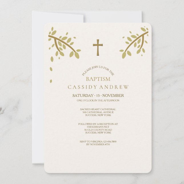 Autumn Blessing Invitation (Front)