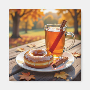 Autumn Blessings Cider and Donut Magnet