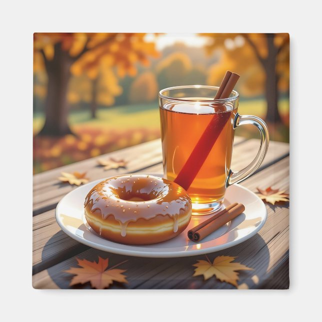 Autumn Blessings | Cider and Doughnut Magnet (Front)
