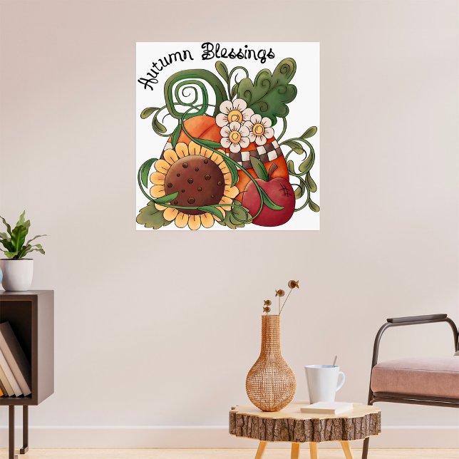 Autumn Blessings Fall Harvest  Poster (Creator Uploaded)