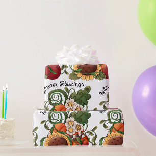 Autumn Blessings Nature Wrapping Paper