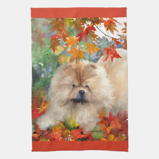 AUTUMN BLISS CHOW - Kitchen towels (Vertical)