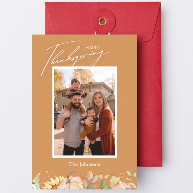 Autumn Bliss Family Photo Card (Autumn Bliss Family Photo Card)