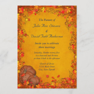 Autumn Bliss Wedding Invitation