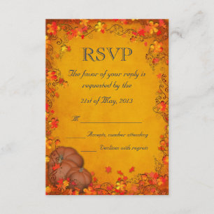 Autumn Bliss Wedding RSVP