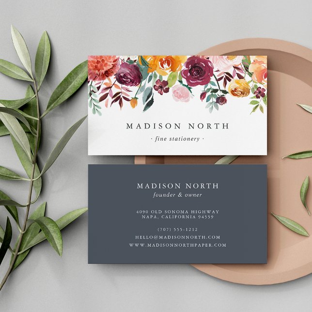 Autumn Bloom | Floral Business Card (Creator Uploaded)