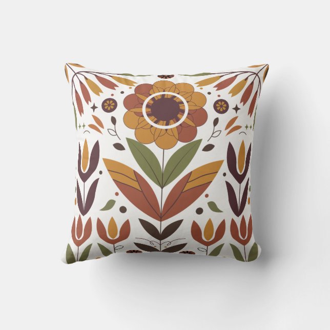 Autumn Bloom Harmony  Cushion (Back)