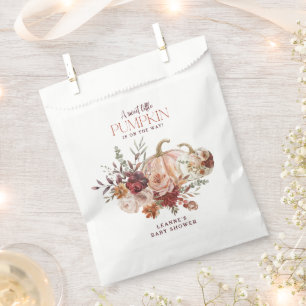 Autumn Blooms 'a little pumpkin' Baby Shower Favour Bag