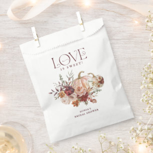 Autumn Blooms 'Love is Sweet' Fall Bridal Shower Favour Bag