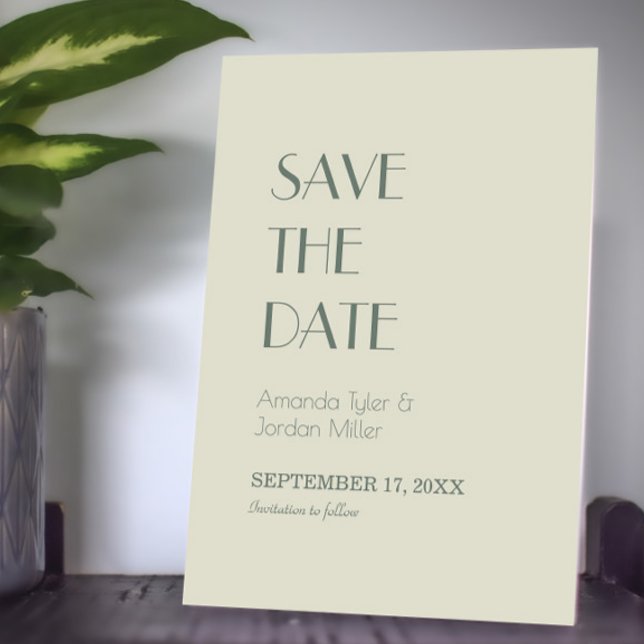 Autumn Boho Deco | Cream Wedding Save The Date (Creator Uploaded)