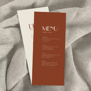 Autumn Boho Deco   Rust dinner drink menu