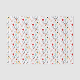 Autumn Boho Leaves Fall Forest Watercolor Tissue Paper