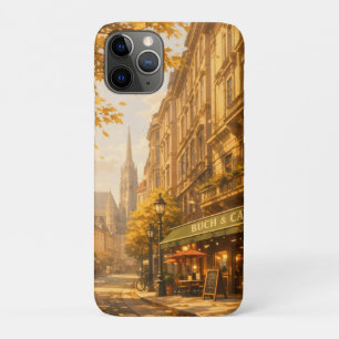 Autumn Book & Café Street Cozy European Alley iPhone 11 Pro Case