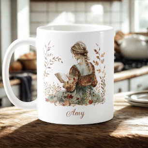 Autumn Book Lover Coffee Mug
