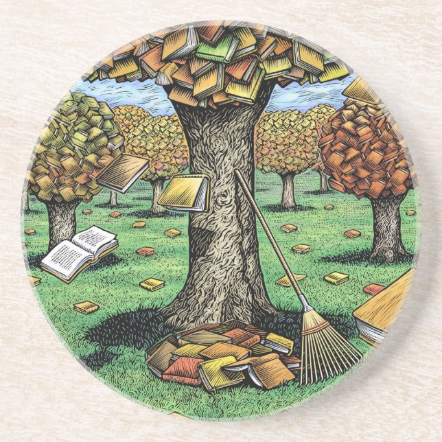 Autumn Books Coaster (Front)