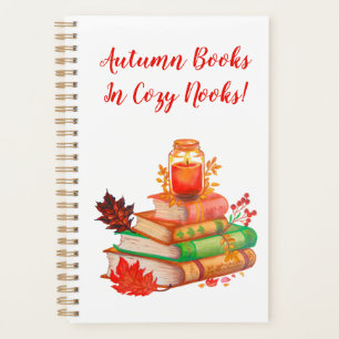 Autumn Books Watercolor Illustration Planner
