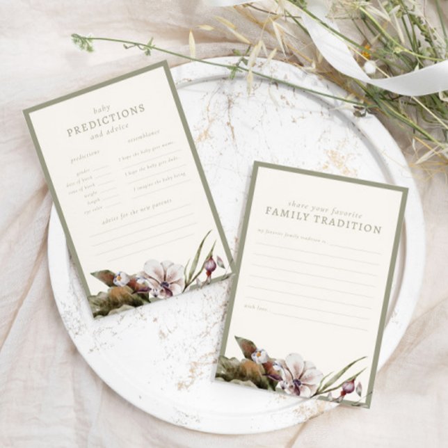 Autumn Botanical Baby Shower Prediction & Advice (Creator Uploaded)