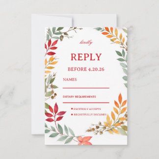 Autumn Botanical Leaves Response