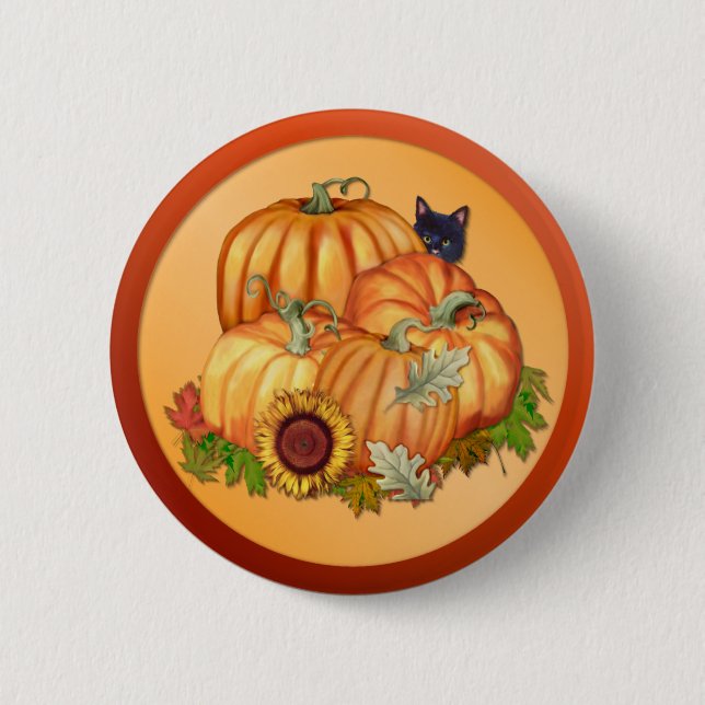 Autumn Bounty 6 Cm Round Badge (Front)