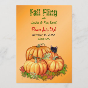 Autumn Bounty Fall Fling Invitation