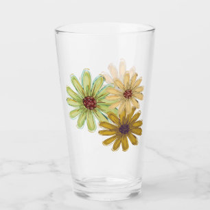 Autumn Bouquet Glass Cup
