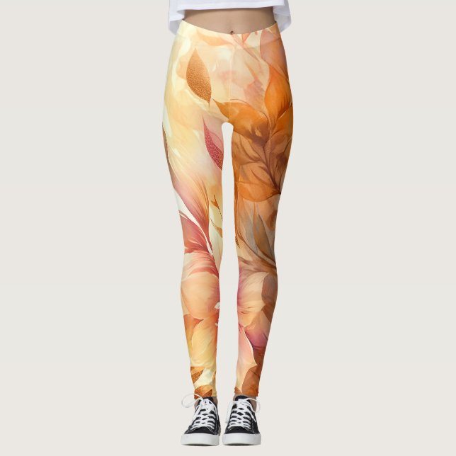 Autumn Bouquet Leggings (Front)