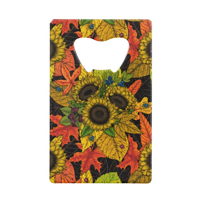 Autumn bouquet on black (Front)