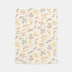 Autumn Branches Fleece Blanket