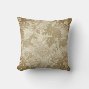 Autumn Breeze Cushion with Ginkgo Leaves and Falli
