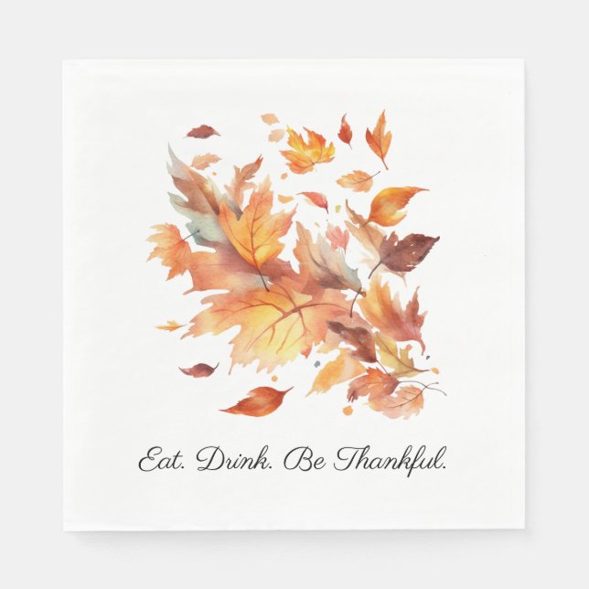 Autumn Breeze Maple Cascade, custom Napkin (Front)