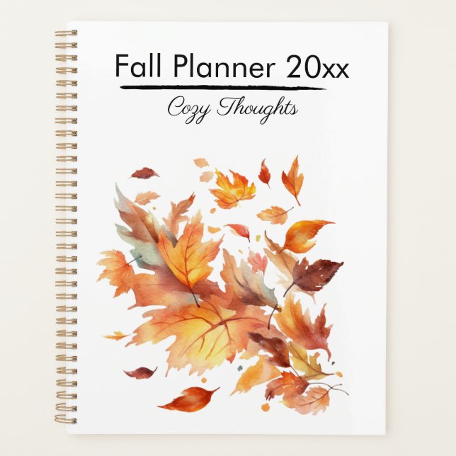 Autumn Breeze Maple Cascade, custom Planner (Front)