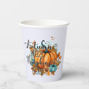 Autumn Breeze, Pumpkins Please – Cosy Fall Vibes Paper Cups